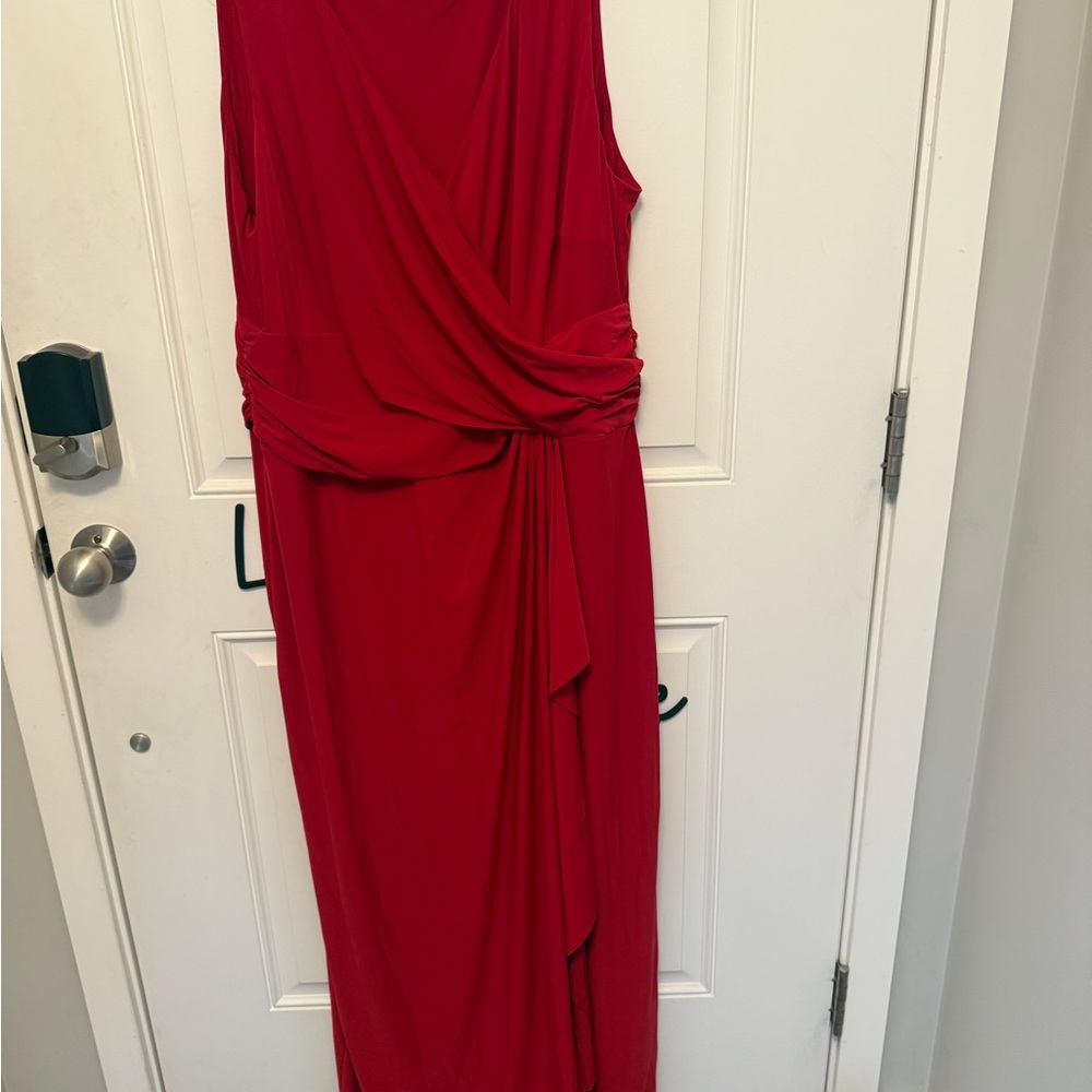 Chaps Maxi Red Dress